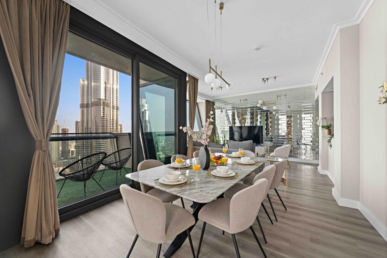 First Class 3Br With Full Burj Khalifa And Fountain View ดูไบ ภายนอก รูปภาพ