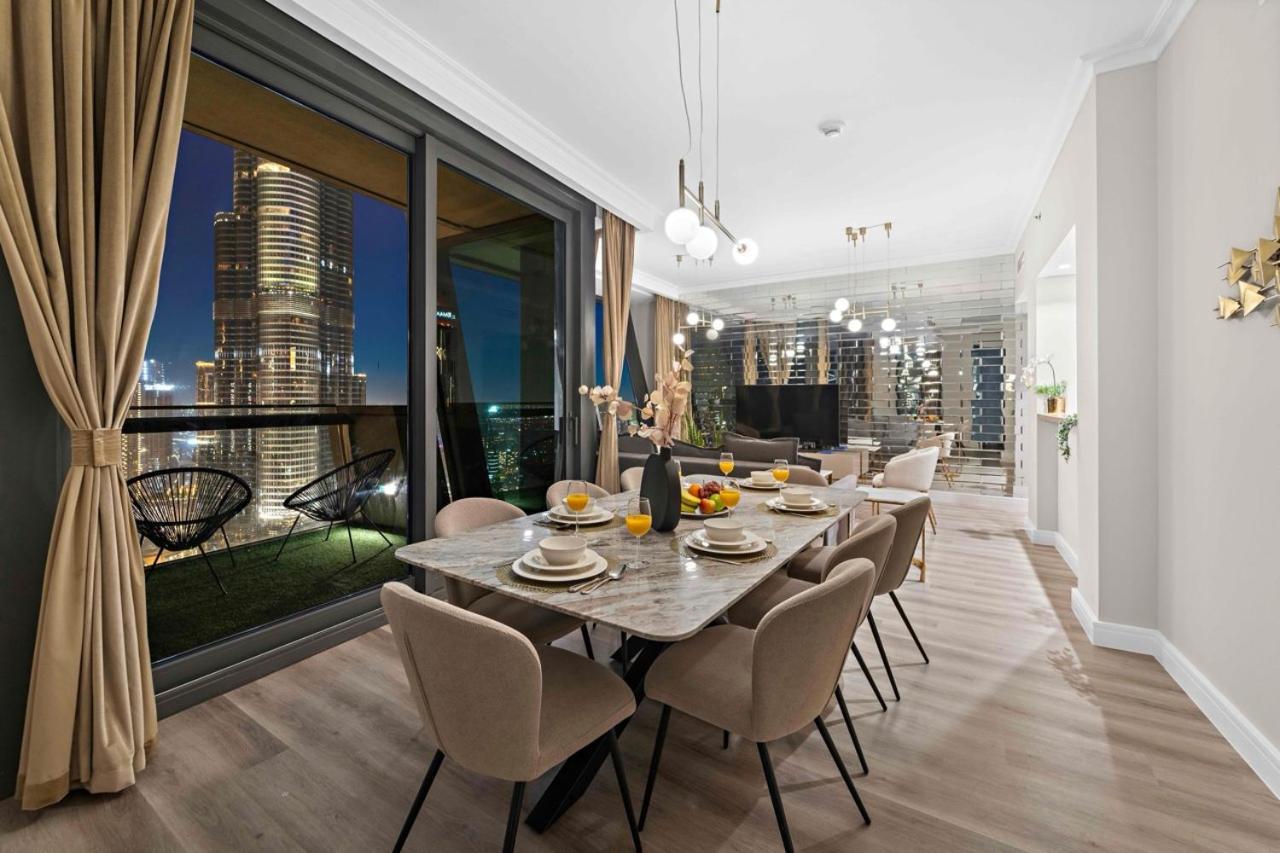 First Class 3Br With Full Burj Khalifa And Fountain View ดูไบ ภายนอก รูปภาพ