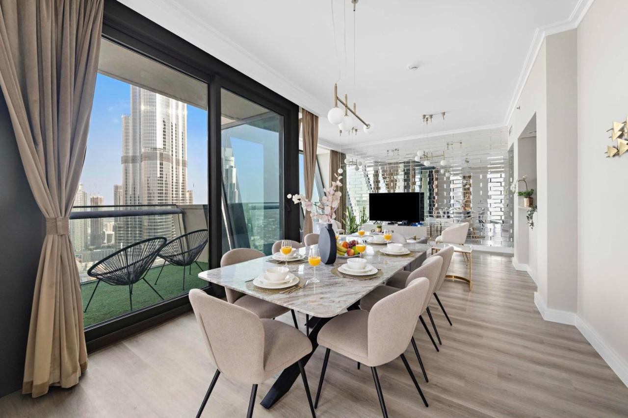 First Class 3Br With Full Burj Khalifa And Fountain View ดูไบ ภายนอก รูปภาพ