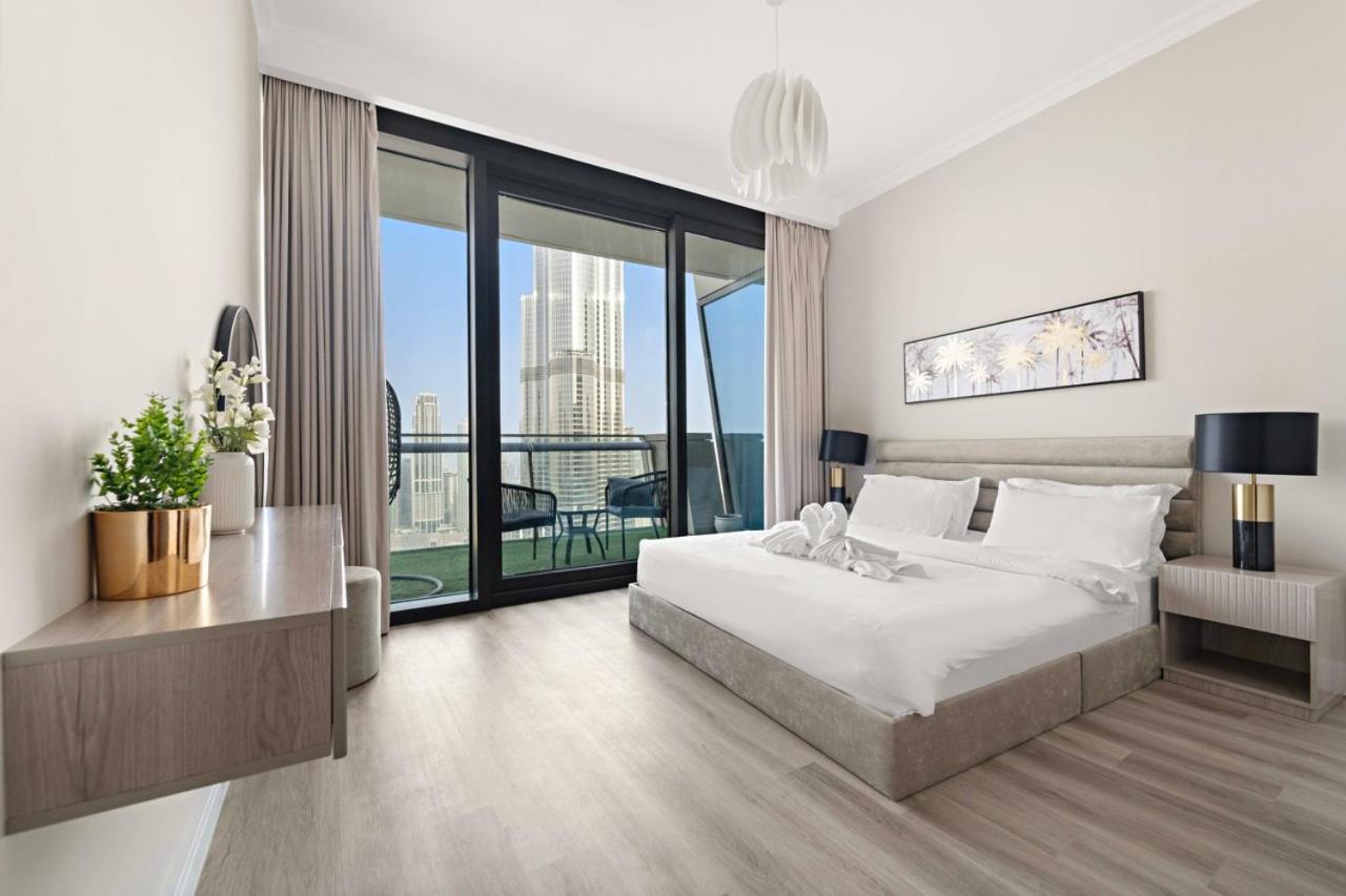 First Class 3Br With Full Burj Khalifa And Fountain View ดูไบ ภายนอก รูปภาพ